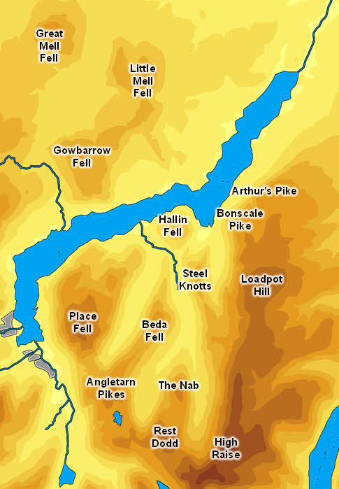 Index to Ullswater Fells 