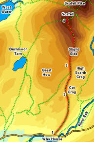 Scafell from Wha House 