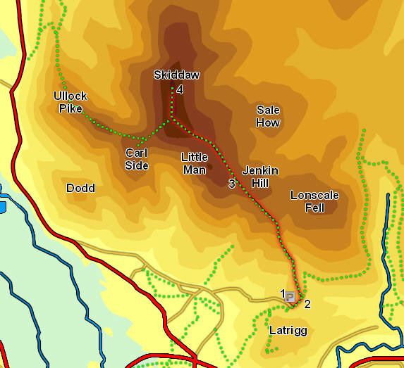 Skiddaw the easy way
