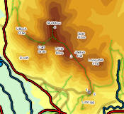 Like to map showing Skiddaw the Easy Way
