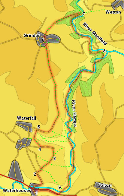 Waterhouses to the Manifold Valley