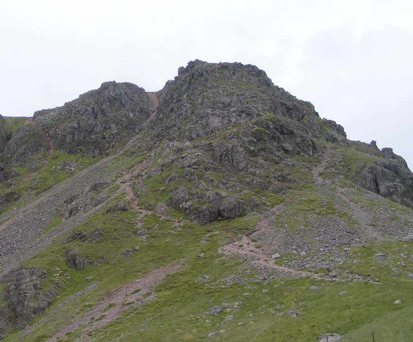 Kirkfell Crags from Black Sail Pass 