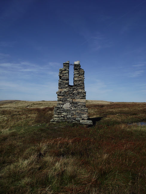 Surveying Post on Tarn Crag 