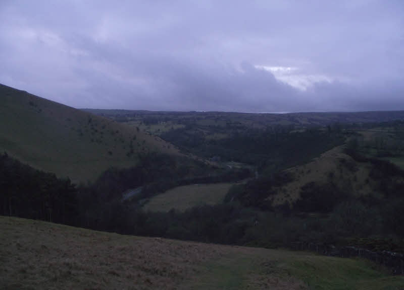 Manifold Valley from above Ecton 